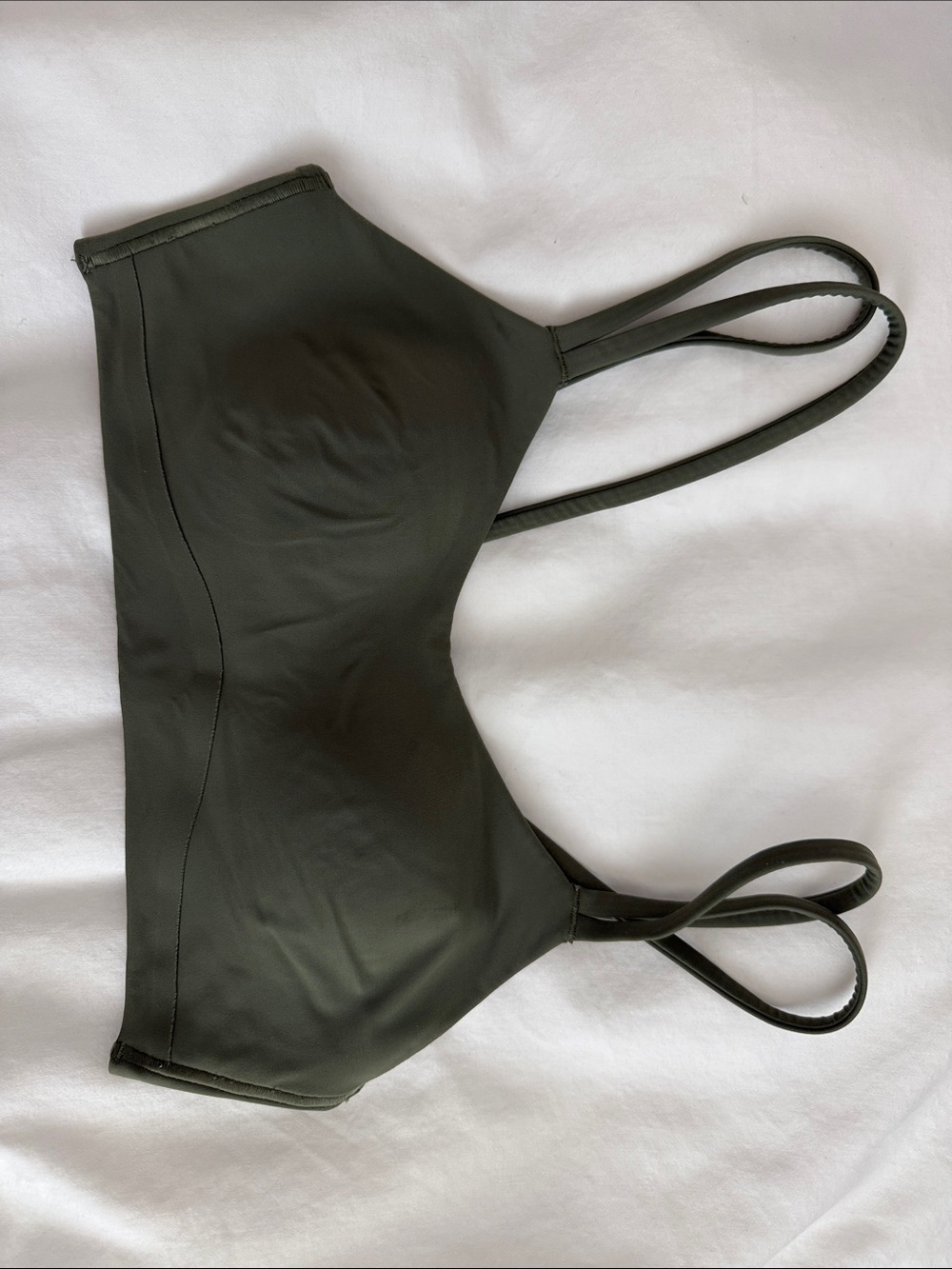 lululemon athletica Olive Green Double-Strap Bralette- size 6